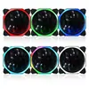 Ventilador de fuente de alimentación de computadora para ventilador de cubo de Rubik ventilador de chasis de luz polarizada ventilador de fuente de alimentación de 12V ventilador de chasis LED de 12 cm
