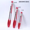 Pinza para Parrilla BBQ Transfronteriza de 7 pulgadas 9 pulgadas 12 pulgadas Juego de Tres Piezas Acero Inoxidable Pinza de Silicona para Alimentos Pinza de Cocina para Alimentos