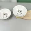 Pratos e Louças de Cerâmica de Gatinho Fofo Desenho Animado Tigela de Arroz Tigela de Sopa Tigela de Macarrão Prato de Frutas Prato de Legumes Prato Grande para Frango Frito