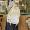 Otoño 2026 Moda Estilo Coreano Viento Universitario Mochila de Gran Capacidad Personalizada Simple Estilo Ins Bolsa para Estudiante de Secundaria