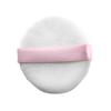 Fábrica al por mayor de herramientas de maquillaje de belleza, borla de maquillaje de gamuza súper suave, borla de maquillaje con logotipo impreso.
