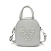 Bolso de Hombro con Remaches de Perla para Niños y Niñas Caricatura Linda Monedero Cruzado para Bebé Nuevo Color Sólido Bolso Infantil