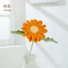 Flores de hilo de margarita africana tejidas a mano, margaritas multicolores, flores de siempreviva artificiales, regalos para decoración del hogar, en stock de fábrica