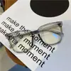 Gafas de Marco Grande de Color Té Frío Se Pueden Adaptar con Lentes Graduados, Bloqueo de Luz Azul, Aspecto Natural, Alto Valor Estético, Gafas Sin Graduación