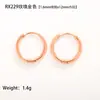 Aretes, Aretes de Acero de Titanio, Espirales Gruesos y Delgados, Aretes de Acero Inoxidable Circulares Electrodepositados al Vacío, Venta al por Mayor por Fabricante