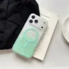 Funda Magnética de Doble Cara con Patrón de Concha Degradado Adecuada para Apple iPhone 17 Funda de Teléfono Degradado con Brillo 16Promax Alta