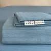 2026 Nuevo Modelo Clase A Grado Maternidad 100% Algodón Cepillado Engrosado Sábana para Cama Estilo Simple Rayada Sábana para Cama del Hogar para Dormitorio