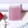 Em estoque Pincel de Lábios Haste de Cristal Atacado 50 un/Pacote Pincel de Maquiagem Descartável Pincel Portátil para Batom Brilho Labial Pincel para Glaze Labial