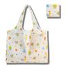 Bolsa de Compras Plegable Impresa de Gran Capacidad, Bolsa Tote Ecológica Portátil, Bolsa de Tela para Almacenamiento de Comestibles del Supermercado, Etiqueta Personalizada