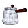 Fogão envolvente Bule de chá de vidro lateral-caldeira de chá Martelo Panela de madeira Cozinhar e cozinhar no vapor Panela de dois propósitos Fogão elétrico de cerâmica Chaleira de chá doméstica