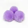 Bola de Pelo de Conejo Rex Sintético, Colgante de Bola de Felpa Multicolor, Llavero de Pelo de Conejo Rex, Accesorios DIY para Zapatos y Sombreros, Directo del Fabricante
