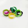 Vara de pesca estilingue envoltório guiador com haste parar silicone anel decorativo grande elástico estrada vara asiática anel decorativo cor haste parar em forma de O