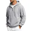 Sudadera con capucha y media cremallera de punto gofrado versátil para hombre, nueva colección Otoño Invierno, Amazon Europeo Transfronterizo, Manga Larga