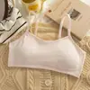 Atravessando Fronteiras 9-16 Anos Roupa Íntima Sutiã Feminino Período de Desenvolvimento Top Tubo Esportivo Fixo Estudantes do Ensino Fundamental e Médio Estilo Coreano