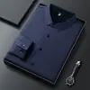 Camisas Masculinas de Manga Longa Populares para o Inverno de 2025, Roupas Casuais de Inverno para Meia-Idade, Espessamento em Veludo, Camisas Térmicas que Não Amassam, Dropshipping