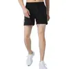 Pantalones cortos de running para entrenamiento de fitness transfronterizos, tela de seda de hielo, longitud de cinco puntos, casual, ligeros, pantalones cortos deportivos, finos y de secado rápido para verano, talla grande