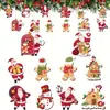 Enfeites de Natal de madeira da Amazon transfronteiriços, Decorações de Papai Noel e Árvore de Natal, Decorações para Festa de Natal