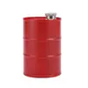 Frasco de Barril de Gasolina Spot Transfronterizo Acero Inoxidable 304 Frasco Cilíndrico Frasco con Forma Especial de Barril de Vino Frasco Exterior de Gran Capacidad