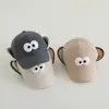 Chapéu de Inverno Espesso de Lã com Proteção para Orelhas, Bico de Pato e Desenho de Pato com Olhos Grandes para Meninos e Meninas, Chapéu Quente para Bebês