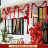 Natal Vinho Veludo Vermelho Bola Loja Decoração Enfeites Pendurados Loja da Moda Ponto de Foto Shopping Montagem de Cena Festiva Decoração