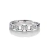Anillo Cuadrado de Cadena Abierta Más Vendido de Douyin para Mujer Estilo Coreano Moderno Simple Anillo de Cadena Hueca