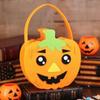 Saco de doces portátil de feltro de Halloween, saco de doces artesanal para jardim de infância, saco de presente faça você mesmo, material de embalagem, atacado