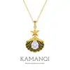 Chapado en Oro Real Cadena para Clavícula de Estrella de Mar Transparente con Concha para Mujer Joyería de Moda de Nicho de Lujo Ligero de Alta Gama