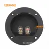 Caja de Terminales para Múltiples Altavoces Agujero de 76 mm Borne Terminal DIY Altavoz con Placa Terminal para Cable de Altavoz Caja Redonda Grande para Cables