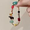 Pulsera de Bolas Color Dopamina 2024 Nuevas Explosiones Nicho Sentido Avanzado Perro Dachshund Lindo Pulsera Diversión Infantil Corazón