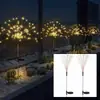Accesorios de boda lámpara de pie diente de león Chispas estrellas césped macizo de flores decoración Camino solar exterior impermeable