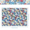 Wx155 Pintura al Óleo Papel de Pera de Nieve Floral 17g Papel de Envoltura a Prueba de Humedad Dulces de Regalo Papel Decorativo Floral Papel de Copia Papel de Seda