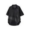 Camiseta de Manga Corta con Solapa Tie-Dye Estilo Americano para Hombre, Verano Moderna Holgada Casual Versátil Juvenil Fresca Camisa Polo