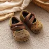 Zapatos de Cuero para Niñas 2026 Nueva Llegada Primavera/Otoño Niños Sin Cordones Versátiles Zapatos Mary Jane Estilo Ballet para Niñas Zapatos Individuales de Lunares