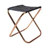 Taburete Plegable Totalmente de Aleación de Aluminio Silla de Pesca Ultraligera Taburete de Ocio para Exteriores Taburete de Cuatro Plegados para Salidas Campo Taburete Pequeño Taburete de Almacenamiento