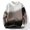 Suéter para hombre, estilo transfronterizo, nueva colección de invierno 2026, suéter de punto casual de cuello redondo para hombre, camiseta interior para hombre estilo coreano, top de moda