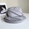 Sombrero de Cubo Plegado Ligero tipo Seda para Mujer Verano Delgado Tela Protectora Solar Sombrero de Color Sólido Sombrero de Cuenca Rizado Sombrero de Sol Tendencia