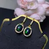 Aretes de Ópalo Negro Natural Multicolor, Ópalo Natural Puro, Piedra Principal 7*9mm, Finamente Elaborados en Plata Esterlina 925