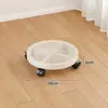 Base móvel para gaiola de pássaros com rodas universais, bandeja com rodízios, gaiola pequena para gato e cachorro doméstica e suporte para gaiola, prateleira de armazenamento