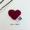 Broche Pingente Criativo de Lã de Cordeiro Coração Colorido Fofo Moda Coração de Pêssego DIY Acessórios de Carro Sapatos e Chapéus Acessórios de Joias