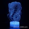 Lámpara de mesa 3D con diseño de serpiente, escorpión y araña, lámpara de ambiente LED, regalo creativo, luz nocturna táctil colorida.
