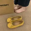 Zapatos de Ballet Planos Redondos Retro para Mujer, Nuevos de Primavera 2026 con Lazo, Zapatos Elegantes para la Noche