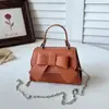 Diseño de nicho Lazo Verano 2026 Nueva Moda Simple Moderno Versátil Hombro Cruzado de Mano Bolso Cuadrado Pequeño