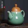 Kong Shan Xinyu mineral crudo hecho a mano cuchillo tetera kung fu tetera individual cerámica alta calidad Longquan celadón tetera con filtro
