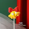Decoração de Bolo de Natal para Celebridade da Internet 2025 Sino Papai Noel Boneco de Neve Decoração de Sobremesa de Confeitaria Plug-in