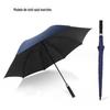 Guarda-chuva Reto Masculino para Negócios com Cabo de Madeira Revestido de Ouro Proteção Solar 8 Ossos Dupla Resistência ao Vento Guarda-chuva de Golfe Presente Logo