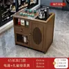 Mesa de Chá Móvel, Pequeno Suporte de Chá, Armário de Chá Doméstico, Mesa de Chá Pequena, Conjunto de Chá Kung Fu para Varanda, Armário Lateral com Chaleira Integrada