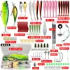 Kit de iscas Luya isca água doce água salgada isca artificial isca dura leiwa boca de cavalo sementes de melão lantejoula isca macia mino isca de estrada