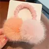 Cuerda para el pelo de bola de felpa linda de Otoño e Invierno para niños, estilo coreano, nueva diadema de princesa para niña, cuerda para la cabeza de bola de felpa para bebé, accesorios para el cabello