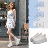 Zapatillas Blancas de Cuero Genuino con Suela de Espuma para Mujer 2026 Primavera Zapatos Casuales de Suela Gruesa Zapatos Individuales para Mujer 2026 Principios de Primavera Zapatos Individuales en Stock Transfronterizo