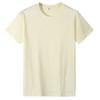 Camiseta de algodão fina de verão 180g com gola redonda, manga curta, cor sólida, impressão personalizada, roupas de classe, camiseta publicitária, camiseta cultural, atacado
